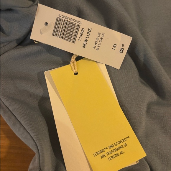 NWT Aritzia Wilfred New Lune Mini Dress Size L in Slab Blue - Picture 7 of 7